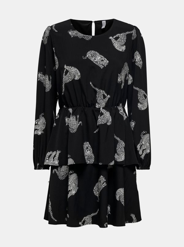 Only Black patterned dress ONLY Tenna - Women