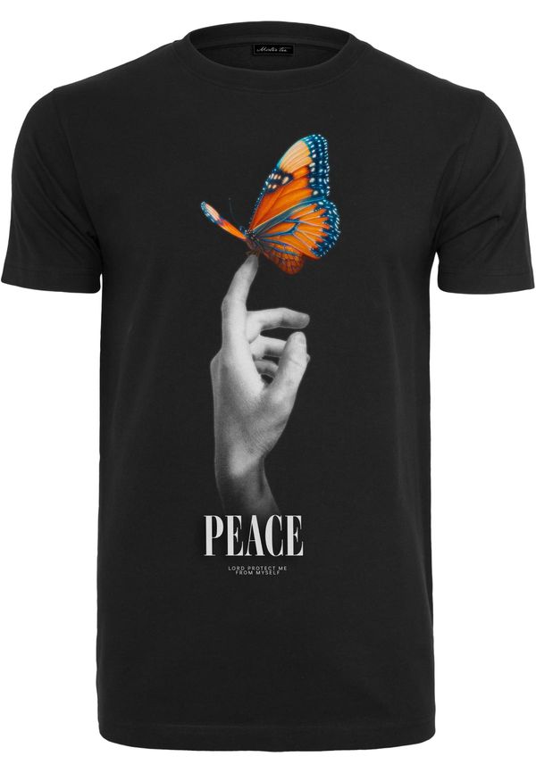 MT Men Black Peace Butterfly T-Shirt