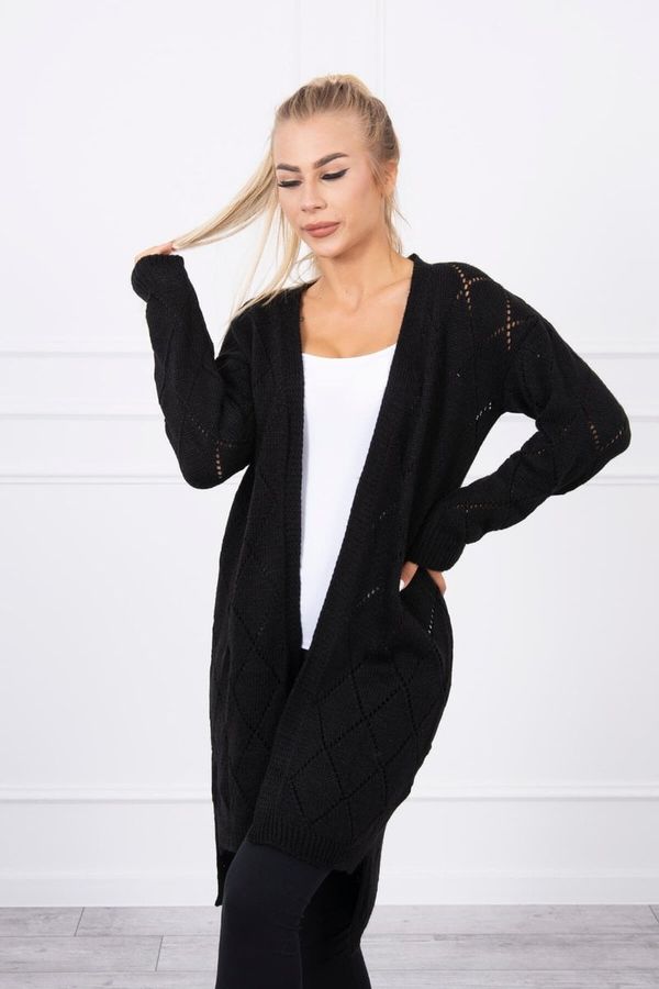 Kesi Black sweater with geometric pattern