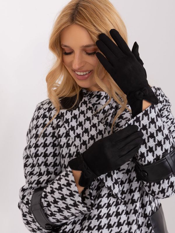 Fashionhunters Black Touch Winter Gloves