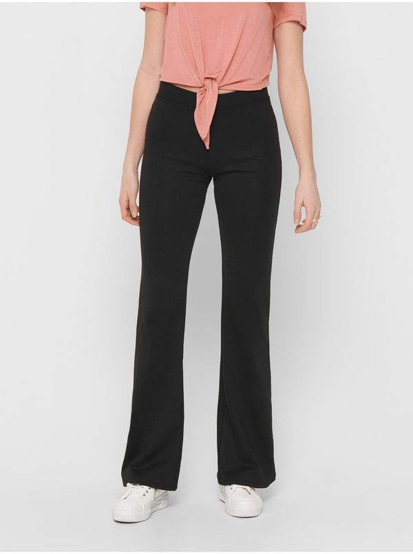 Only Black Women Flared Fit Pants ONLY Fever - Women