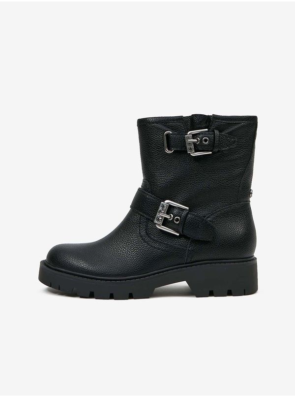 Guess Black Women's Ankle Boots with Decorative Straps Guess - Women