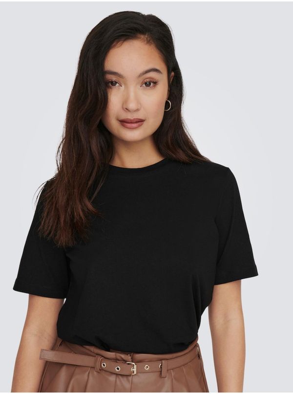 Only Black women's basic T-shirt ONLY Only - Women