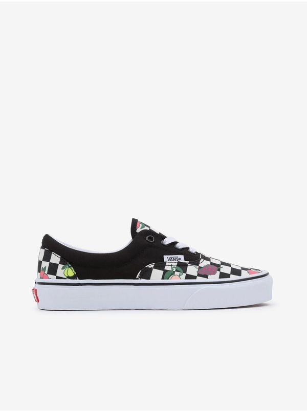 Vans Black Womens Checkered Sneakers VANS Era - Women