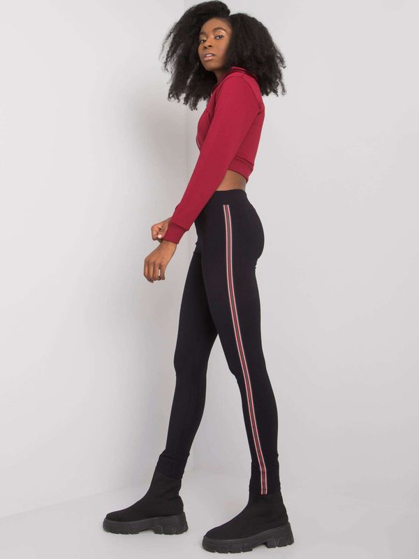 Fashionhunters Black Women's Cotton Leggings by Jianna RUE PARIS