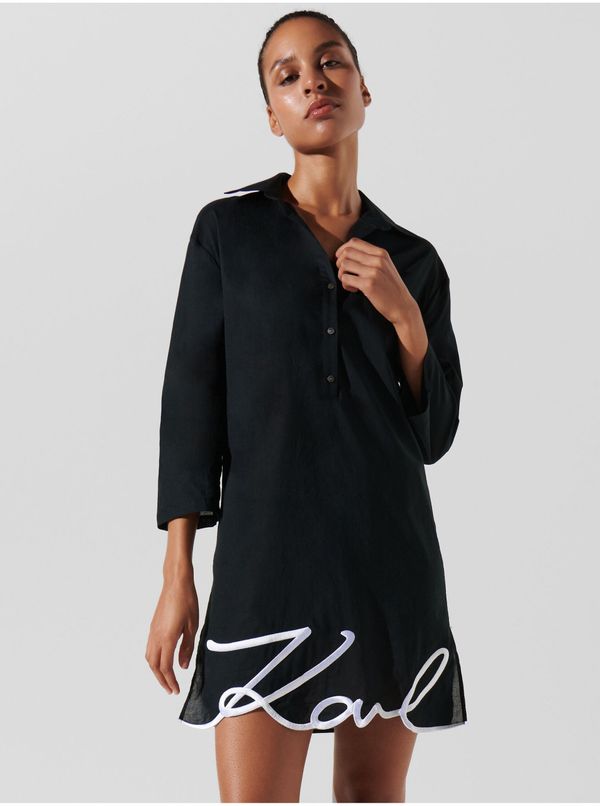 Karl Lagerfeld Black women's dress KARL LAGERFELD Karl DNA Signature - Women