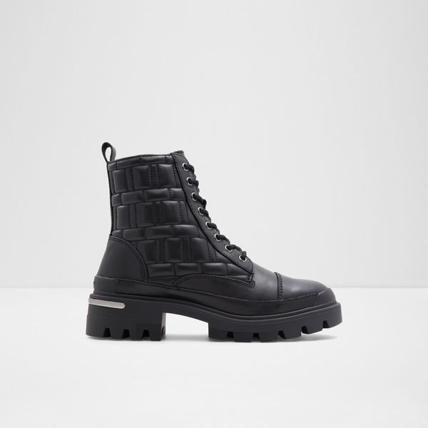 Aldo Black women's leather ankle boots ALDO Quilt