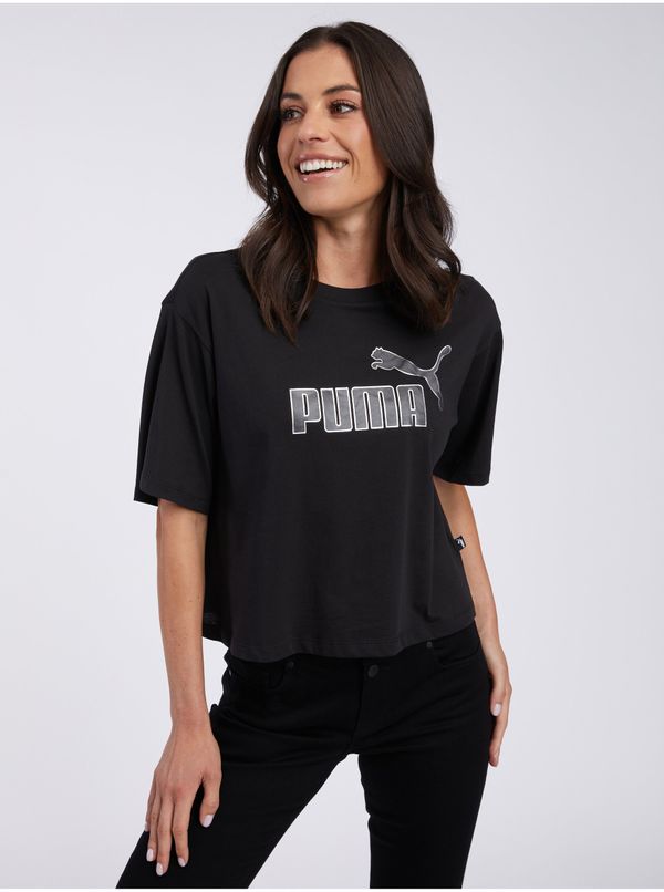 Puma Black Women's T-Shirt Puma ESS+ Marbleized - Women