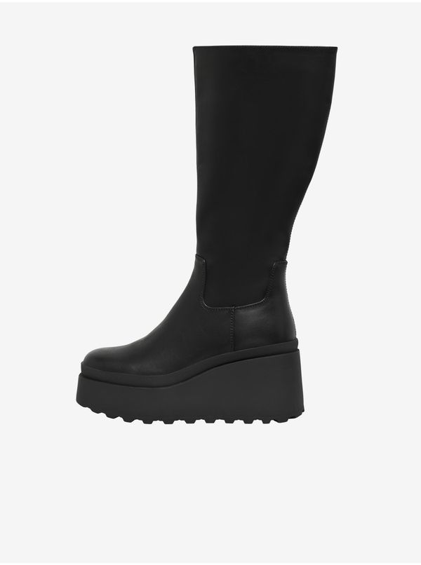 Only Black women's wedge boots ONLY Olivia - Women
