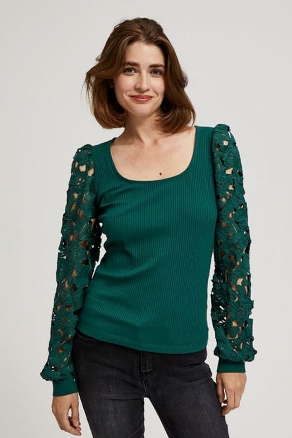 Moodo Blouse with lace sleeves