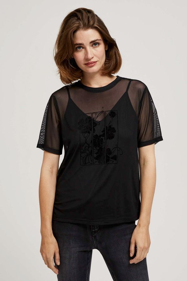 Moodo Blouse with short sleeves