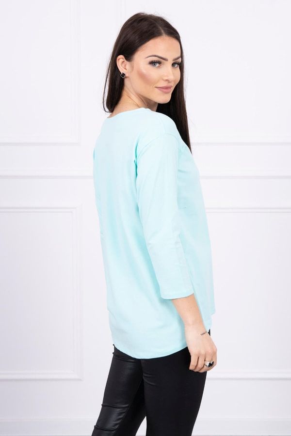 Kesi Blouse with Star Style mint print