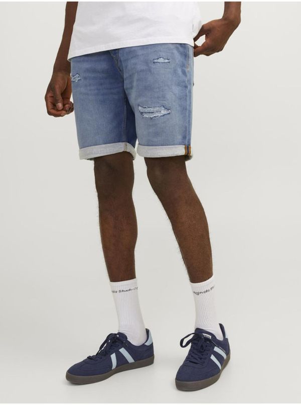 Jack & Jones Blue Mens Denim Shorts Jack & Jones Rick - Men