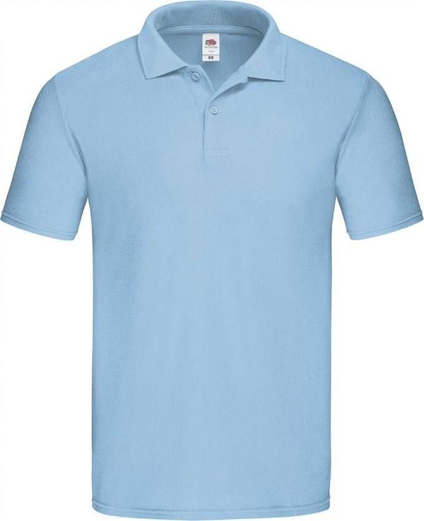 Fruit of the Loom Blue Men's Polo Shirt Original Polo Friut of the Loom