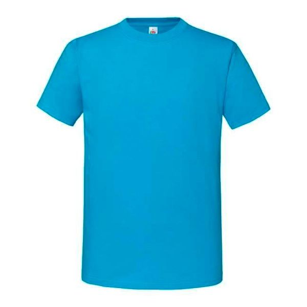 Fruit of the Loom Blue Men's T-shirt Iconic 195 Ringspun Premium Fruit of the Loom