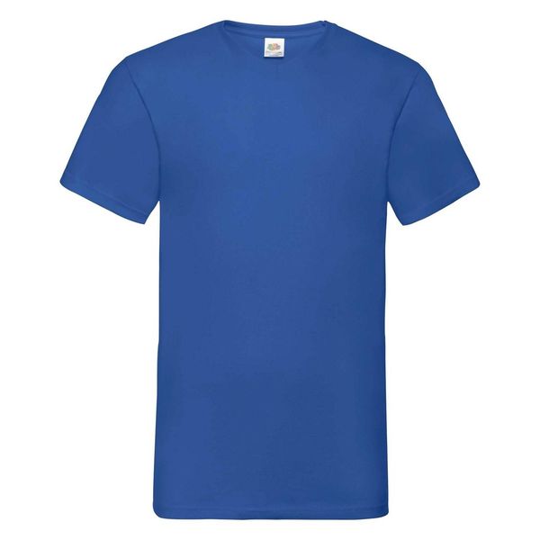 Fruit of the Loom Blue Men's T-shirt Valueweight V-Neck Fruit of the Loom