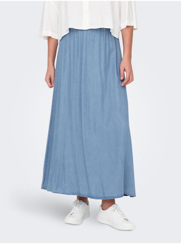 Only Blue women's denim maxi skirt ONLY Pema