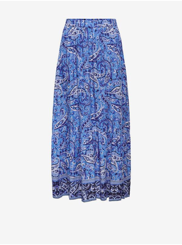 Only Blue women's patterned maxi skirt ONLY Veneda - Women