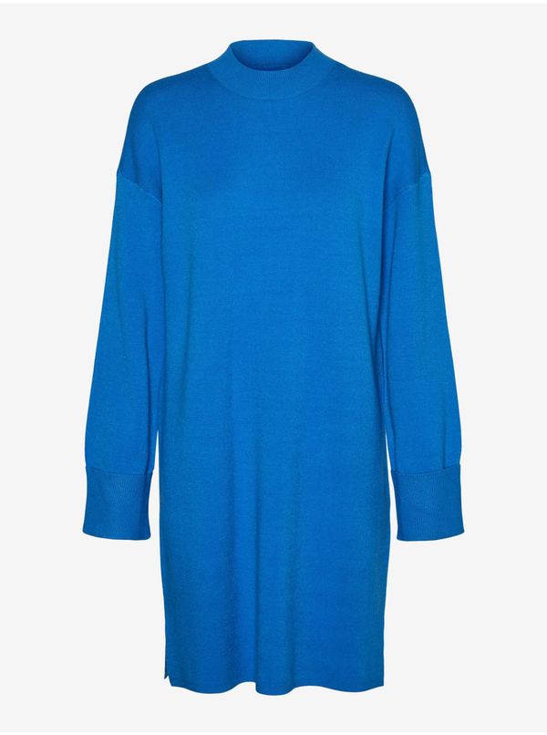 Vero Moda Blue women's sweater dress VERO MODA Goldneedle - Women