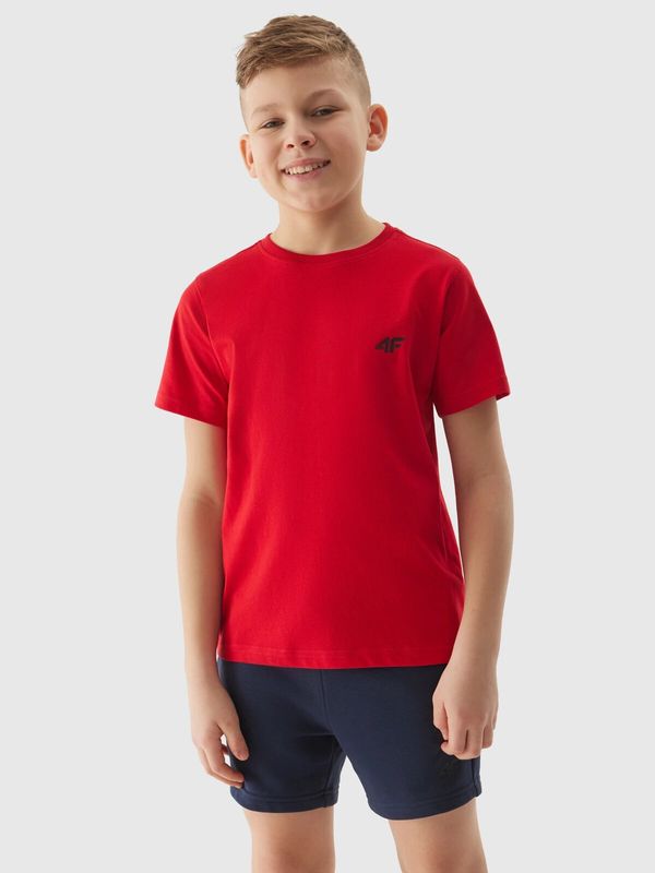 4F Boys' Plain T-Shirt 4F - Red