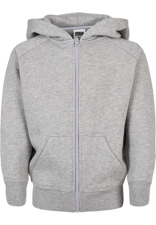 Urban Classics Kids Boys' zip-up sweatshirt grey