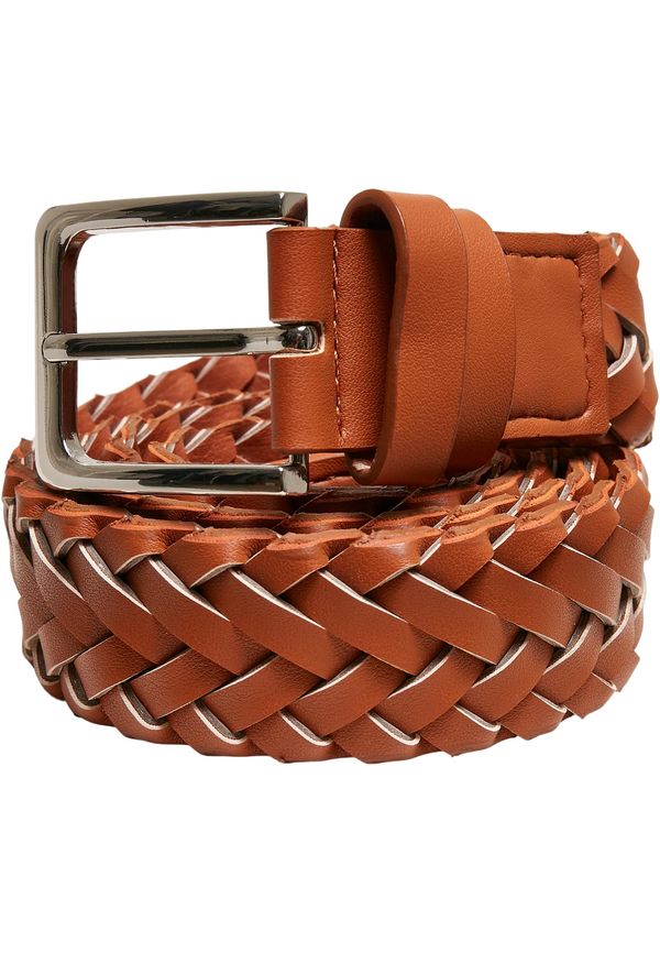 Urban Classics Accessoires Braided synthetic leather strap light brown