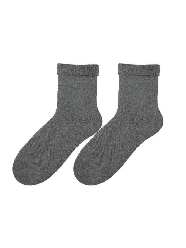 Bratex Bratex D-004 Women Terry Women's Socks Plain 36-41 grey melange 26