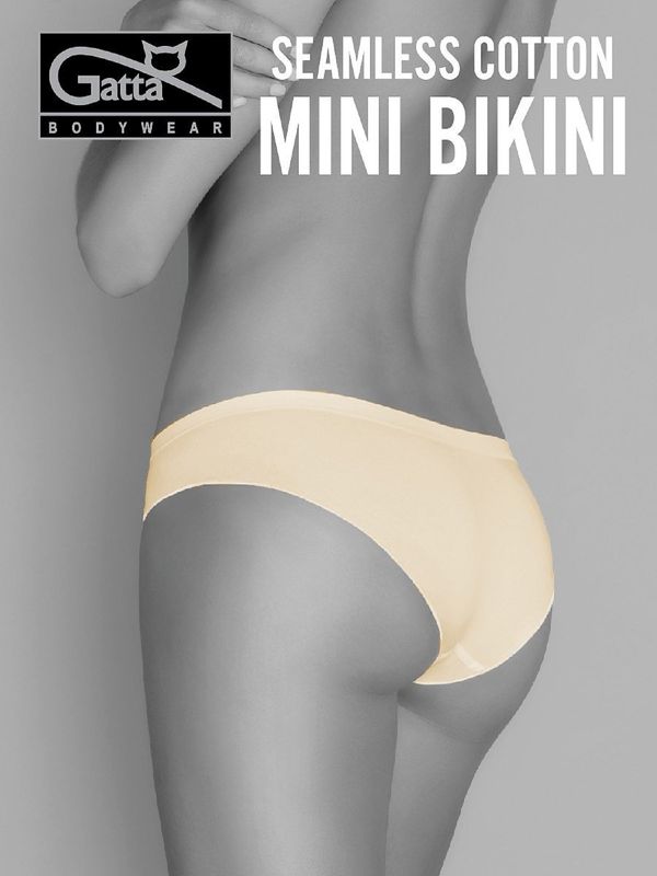 Gatta Briefs Gatta 41595 Seamless Cotton Mini Bikini S-XL light nude/odc.beige light