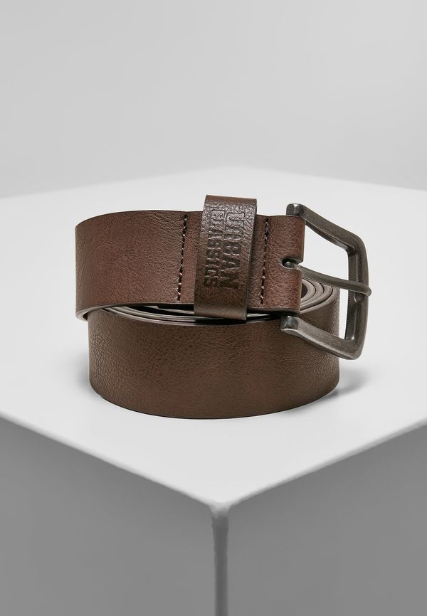 Urban Classics Accessoires Brown imitation leather strap