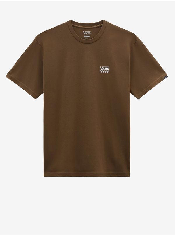 Vans Brown men's T-shirt VANS Left Chest Logo II - Men