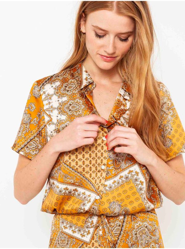 CAMAIEU Brown patterned blouse CAMAIEU - Ladies