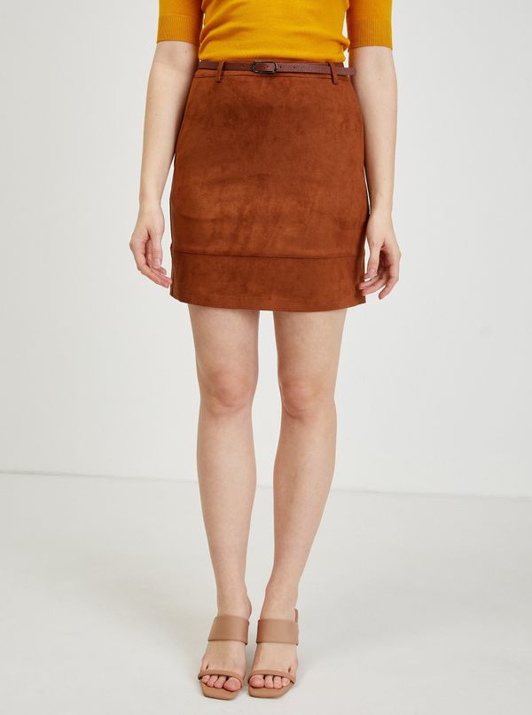 Orsay Brown skirt in suede finish ORSAY - Ladies