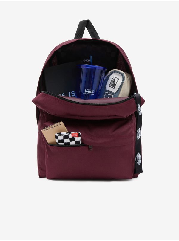 Vans Burgundy backpack VANS Old Skool Print - Men's