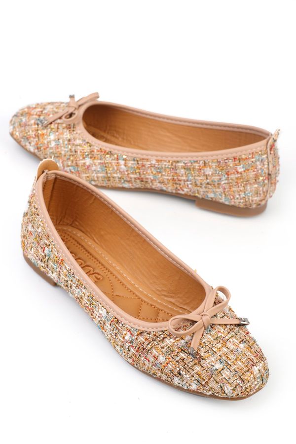 Capone Outfitters Capone Outfitters Hana Trend Women's Gold Ballerina