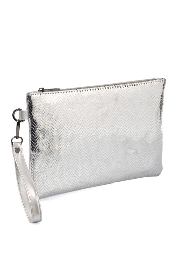 Capone Outfitters Capone Outfitters Paris Women's Clutch Portfolio Silver Bag