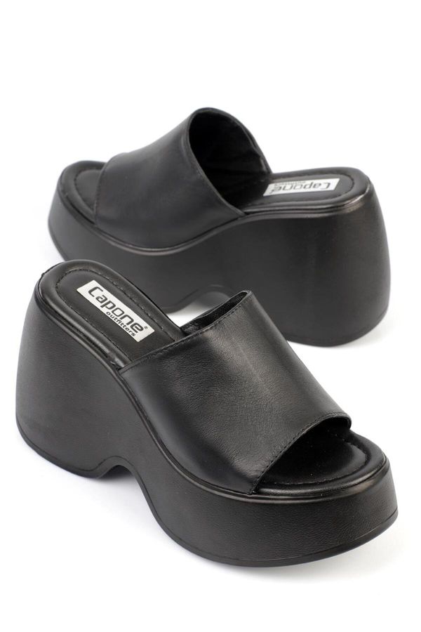 Capone Outfitters Capone Outfitters Women's High Wedge Slippers