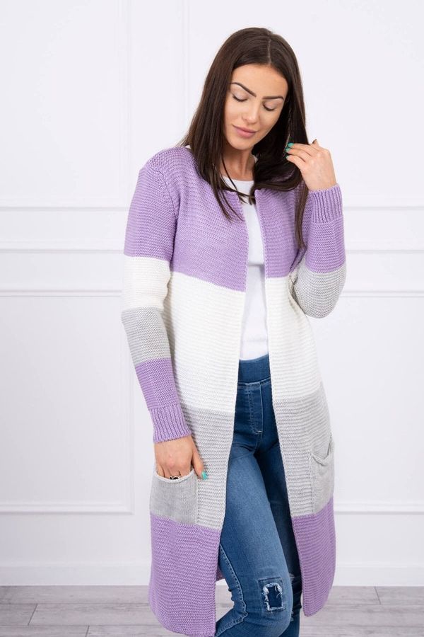 Kesi Cardigan Sweater on Straps purple+ECR