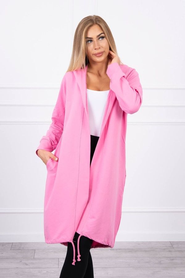Kesi Cardigan with oversize print light pink color