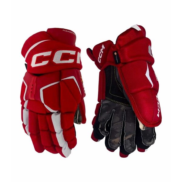 CCM CCM Tacks AS-V PRO Red/White Senior 13 inch hockey gloves