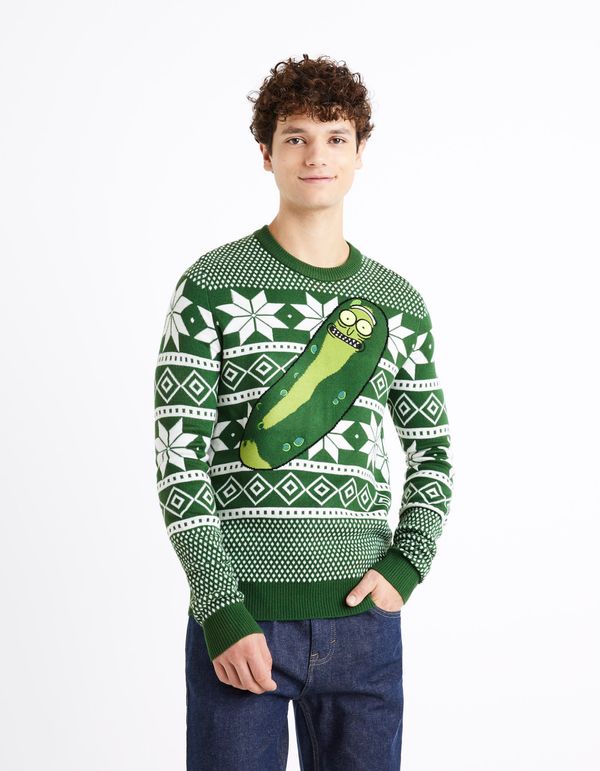 Celio Celio Christmas Sweater Pickle Rick - Men