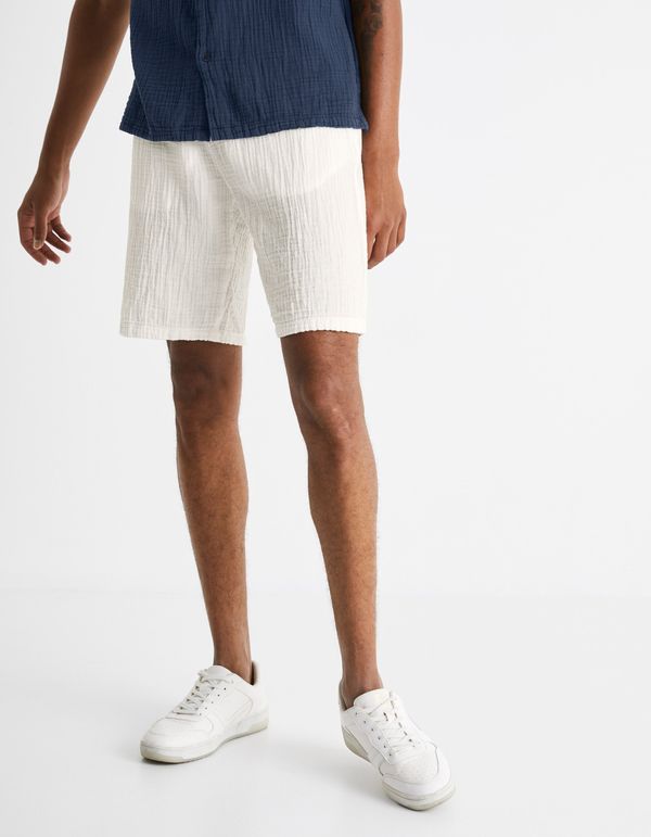 Celio Celio Cotton Shorts Cobogazebm - Men