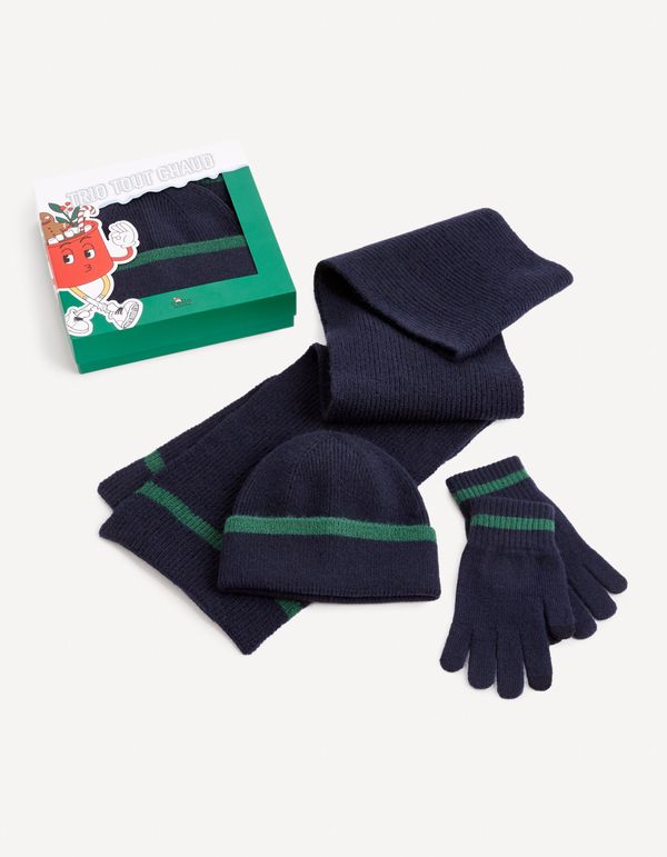Celio Celio Hat, Scarf & Gloves in Gift Box - Men's