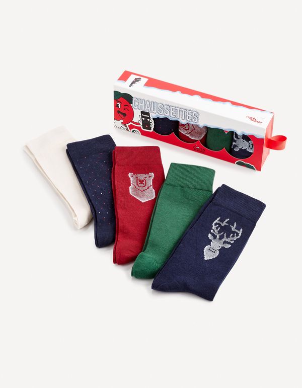 Celio Celio Socks in Gift Box, 5 Pairs - Men's