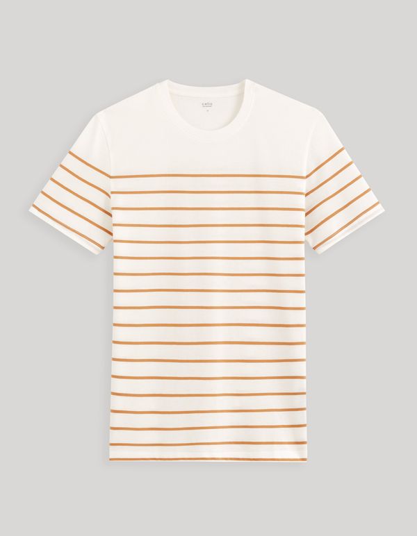 Celio Celio Striped T-Shirt Bebaser - Men