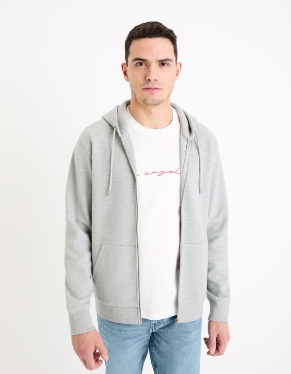 Celio Celio Zip-Up Sweatshirt Gepiquet - Men's