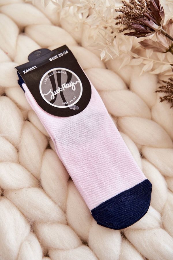 Kesi Children's classic cotton socks pink