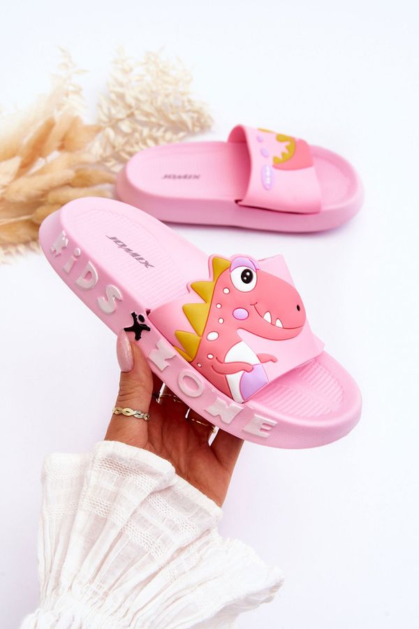 Kesi Children's foam slippers Dinosaur Pink Dario