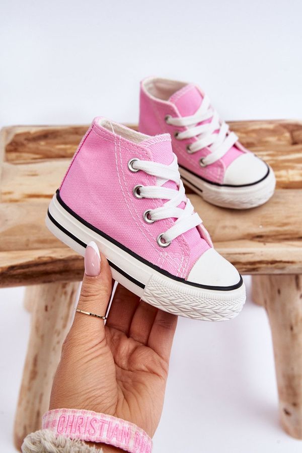 Kesi Children's high sneakers pink Filemon