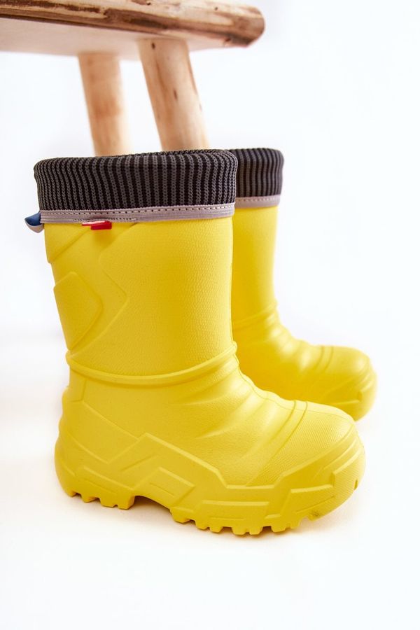 Kesi Children's insulated rain boots Befado Yellow