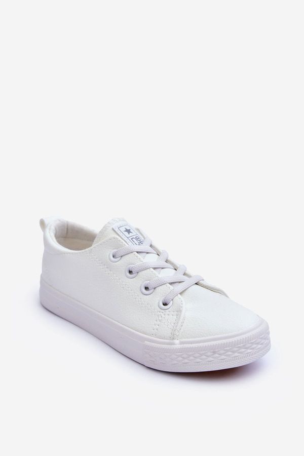 Kesi Children's leather sneakers white poliana